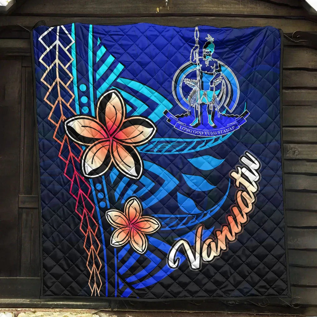 Vanuatu Premium Quilt - Vintage Tribal Mountain
