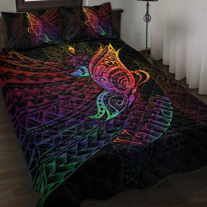Vanuatu Quilt Bed Set - Butterfly Polynesian Style