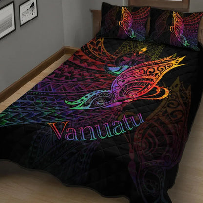 Vanuatu Quilt Bed Set - Butterfly Polynesian Style
