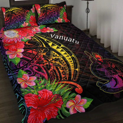 Vanuatu Quilt Bed Set - Tropical Hippie Style
