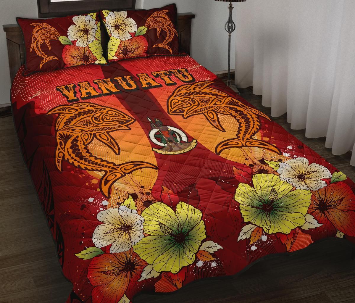 Vanuatu Quilt Bed Sets - Tribal Tuna Fish