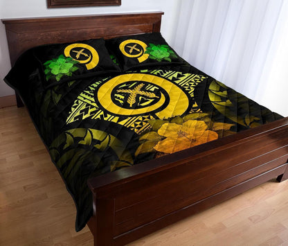 Vanuatu Polynesian Quilt Bed Set Hibiscus Reggae
