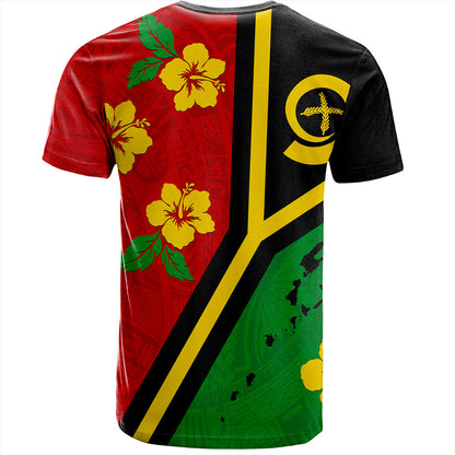 Vanuatu T-Shirt Tribal Polynesia Tattoo With Map