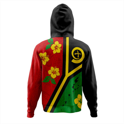 Vanuatu Hoodie Tribal Polynesia Tattoo With Map