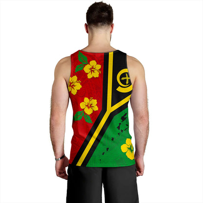 Vanuatu Tank Top Tribal Polynesia Tattoo With Map