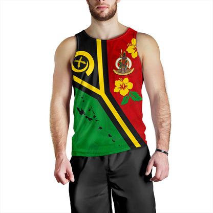 Vanuatu Tank Top Tribal Polynesia Tattoo With Map