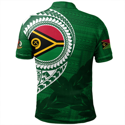Vanuatu Polo Shirt Tribal Melanesia Leaf