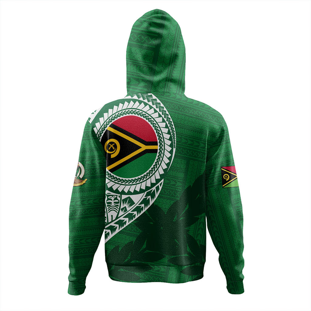 Vanuatu Hoodie Tribal Melanesia Leaf