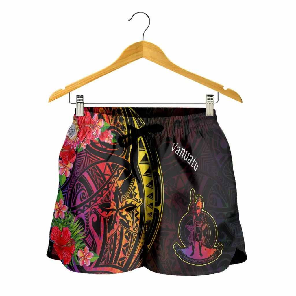 Vanuatu Women Shorts - Tropical Hippie Style