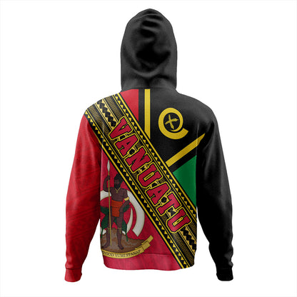 Vanuatu Hoodie Flag And Coat Of Arms