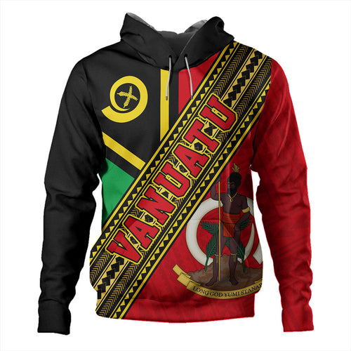 Vanuatu Hoodie Flag And Coat Of Arms