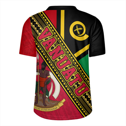 Vanuatu Rugby Jersey Flag And Coat Of Arms