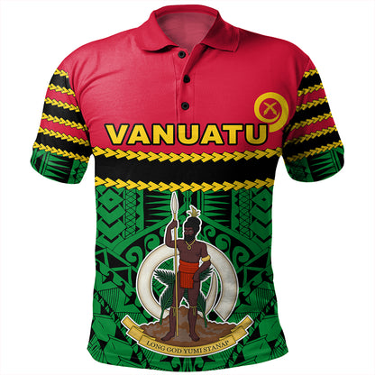 Vanuatu Polo Shirt Melanesian Tribal Pattern