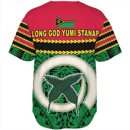 Vanuatu Baseball Shirt Melanesian Tribal Pattern