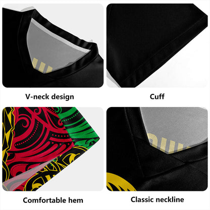 Vanuatu Rugby Jersey Tribal Pattern Coconut