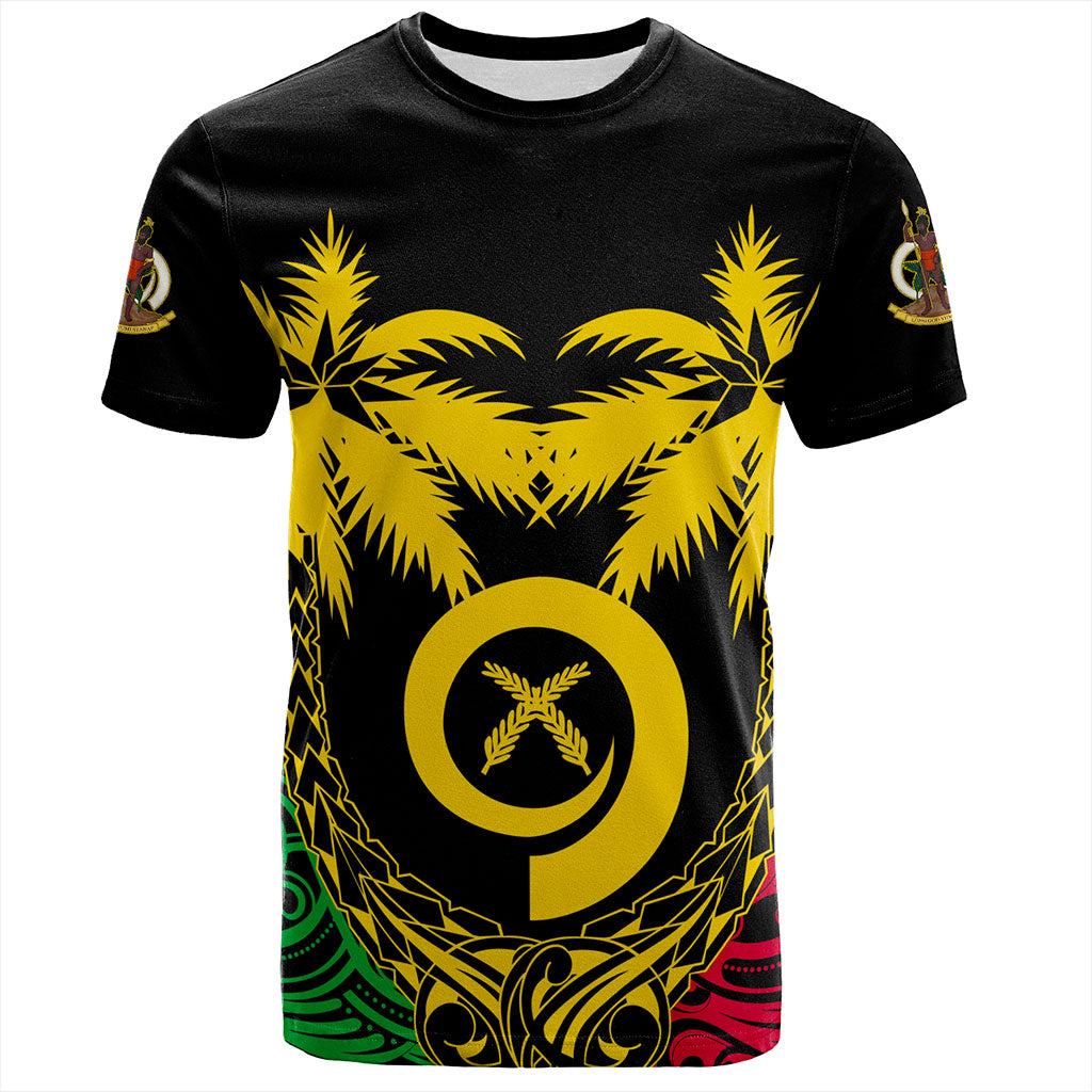 Vanuatu T-Shirt Tribal Pattern Coconut