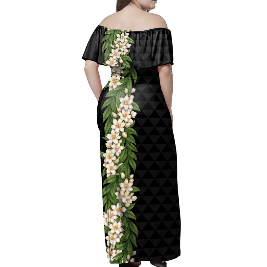 Philippines Filipinos Combo Dress And Shirt Sampaguita Flower Sun Pattern Island Style