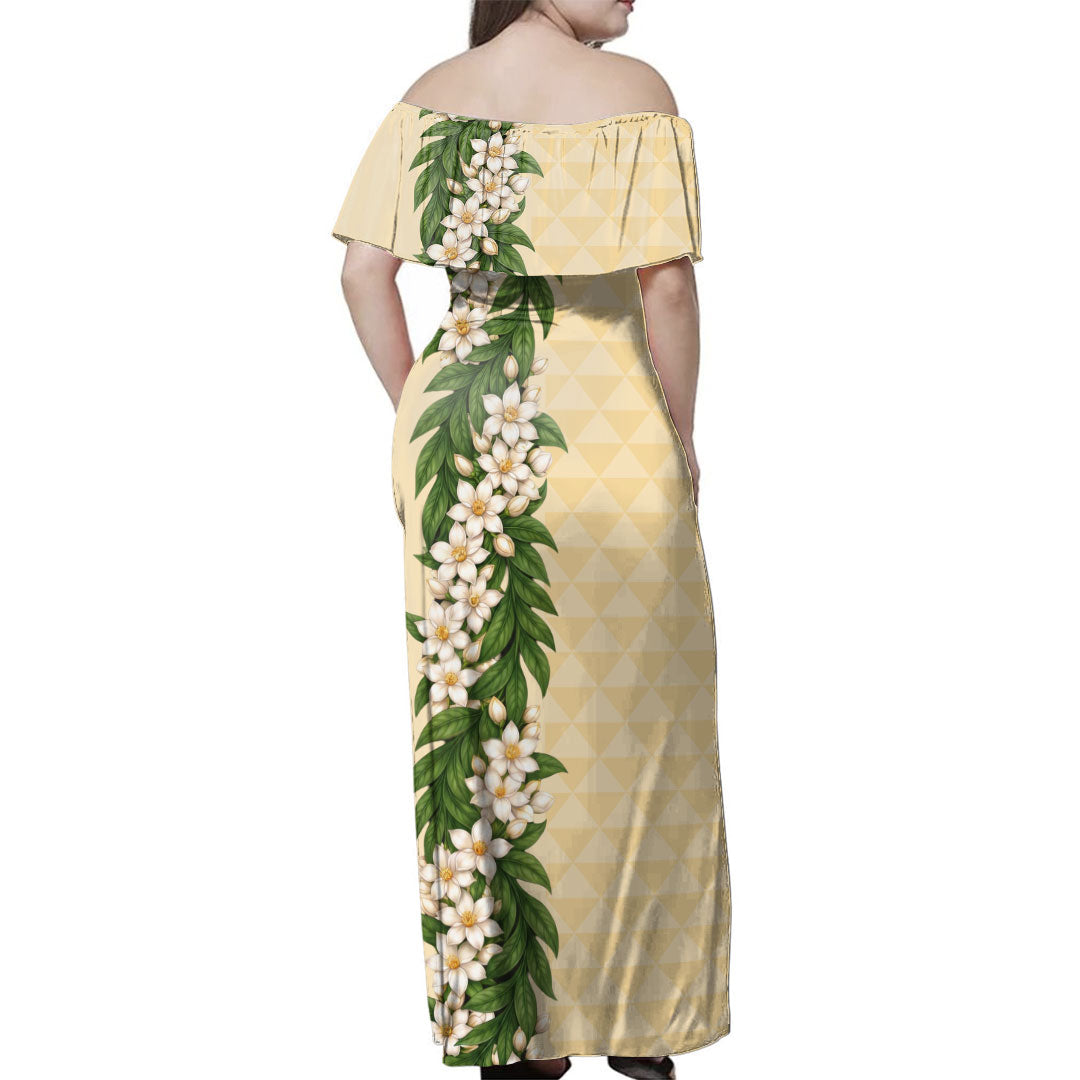 Philippines Filipinos Combo Dress And Shirt Sampaguita Flower Sun Pattern Island Style