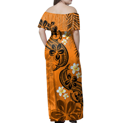 Polynesia Combo Dress And Shirt Tribal Floral And Leaf