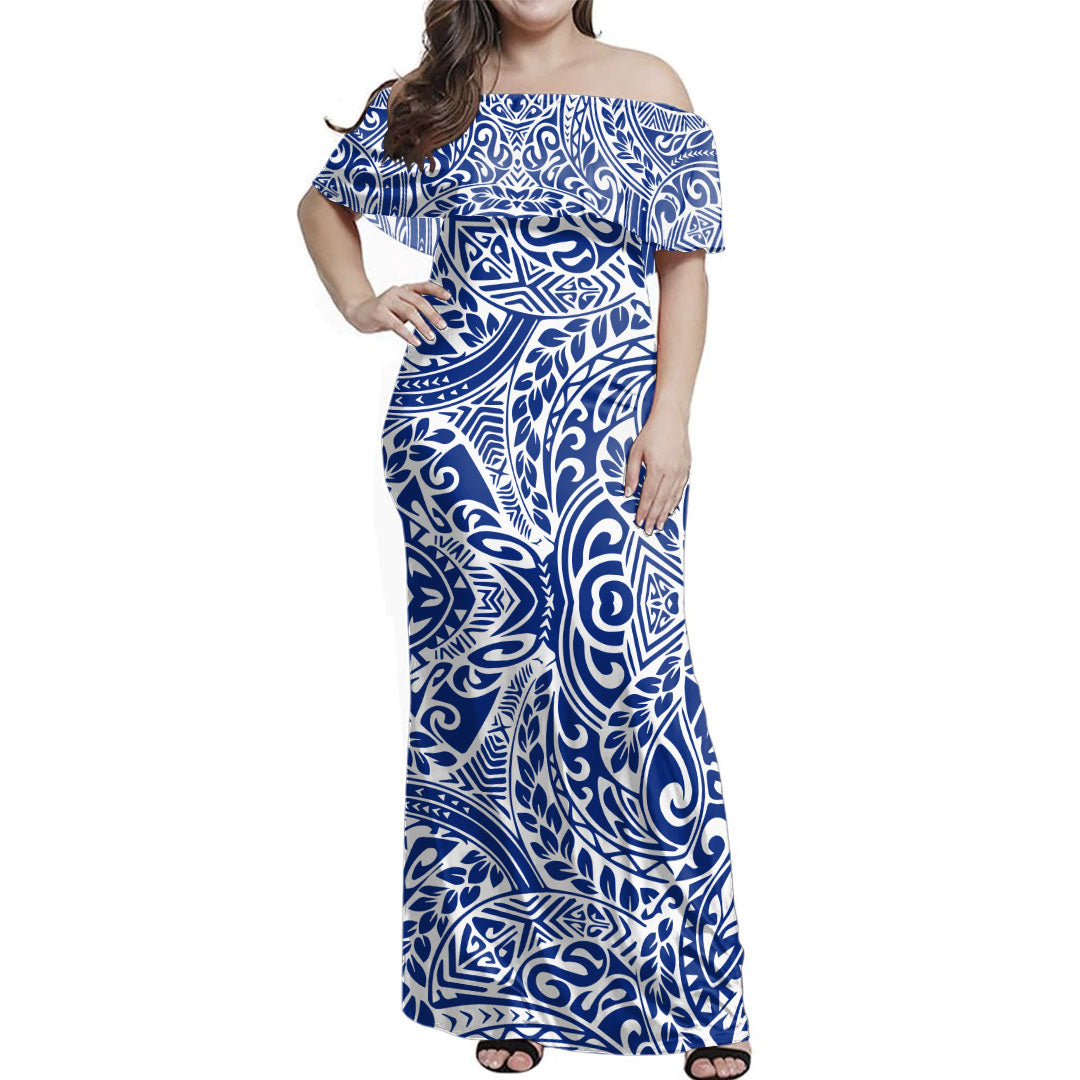 Polynesia Combo Dress And Shirt Tribal Poly Print