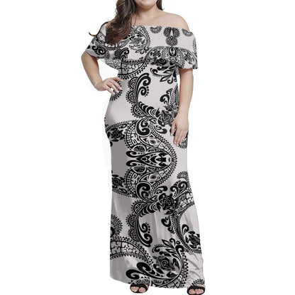 Polynesia Combo Dress And Shirt Turtle And Tribal Designs