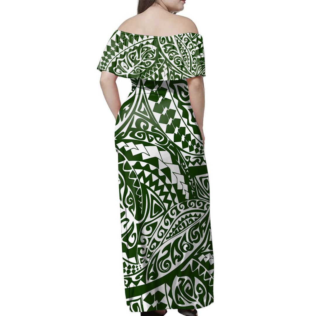 Polynesia Combo Dress And Shirt Tribal Print Fabric