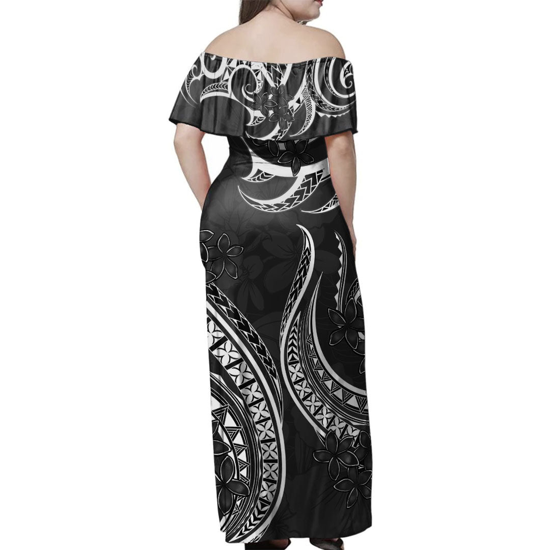 Hawaii Combo Dress And Shirt Kanaka Maoli Tribal Plumeria Print