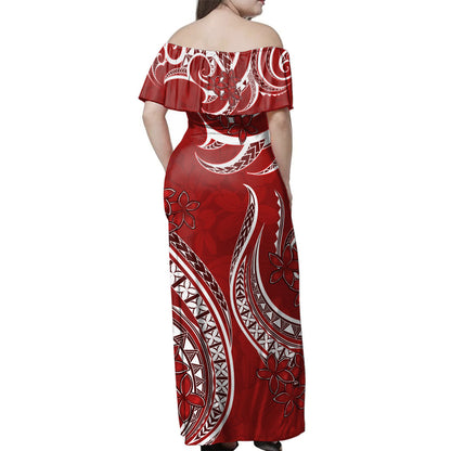 Hawaii Combo Dress And Shirt Kanaka Maoli Tribal Plumeria Print