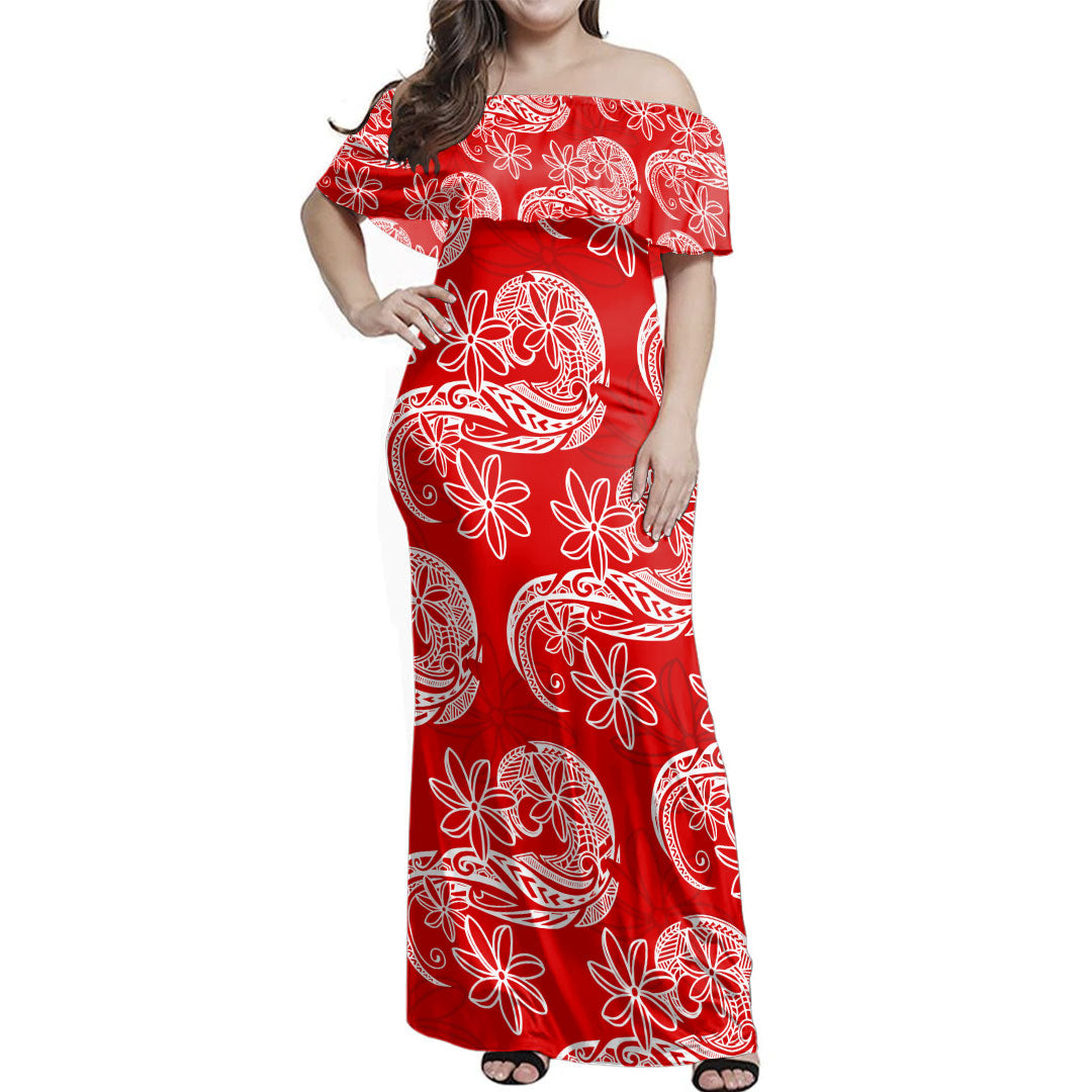 Polynesia Combo Dress And Shirt Tribal Taito Stretch