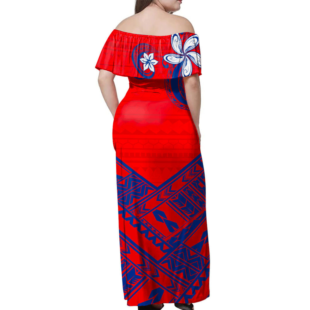 Samoa Combo Dress And Shirt Polynesian Pattern With Coat Of Arms