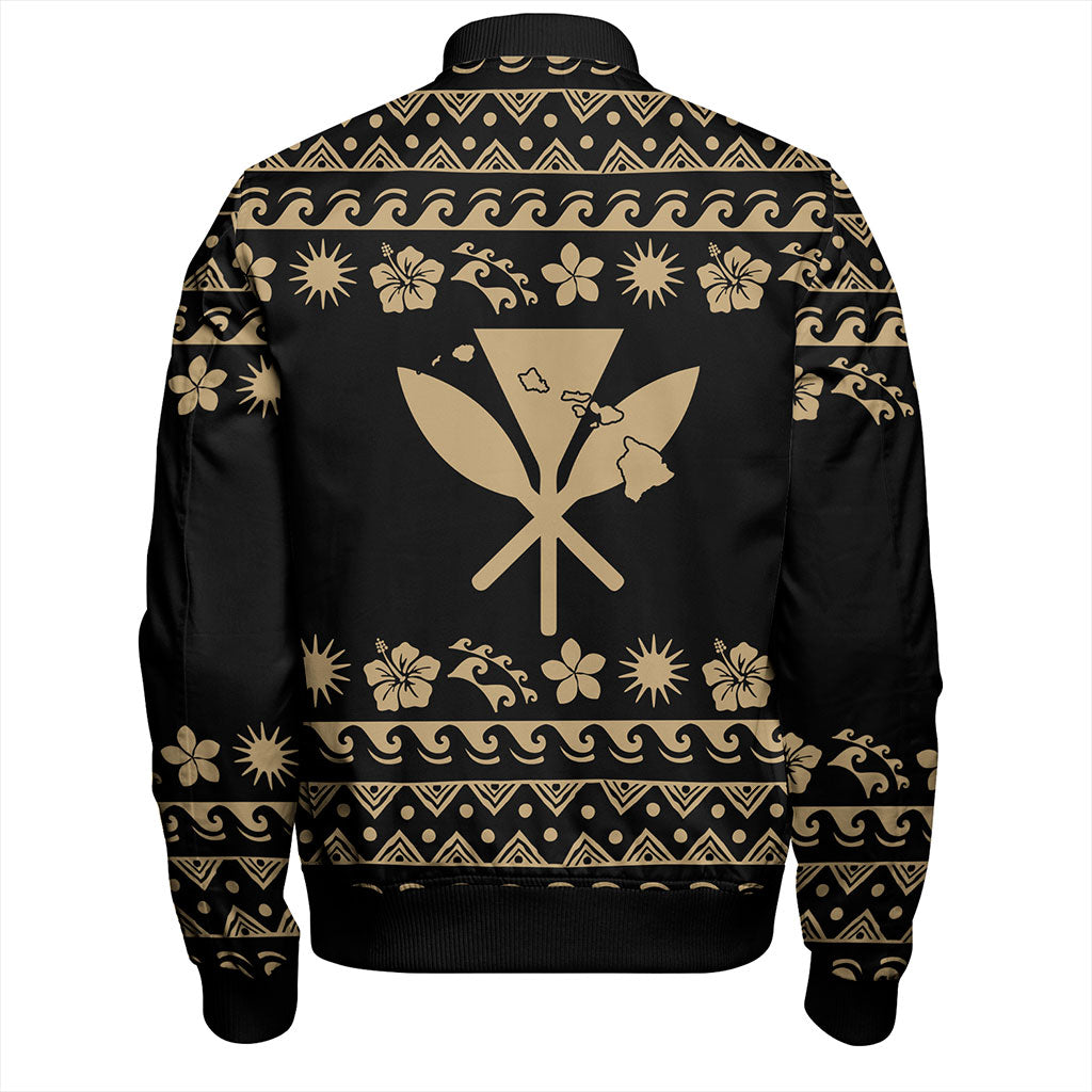 Hawaii Bomber Jacket Vintage Set Hawaiian Symbols