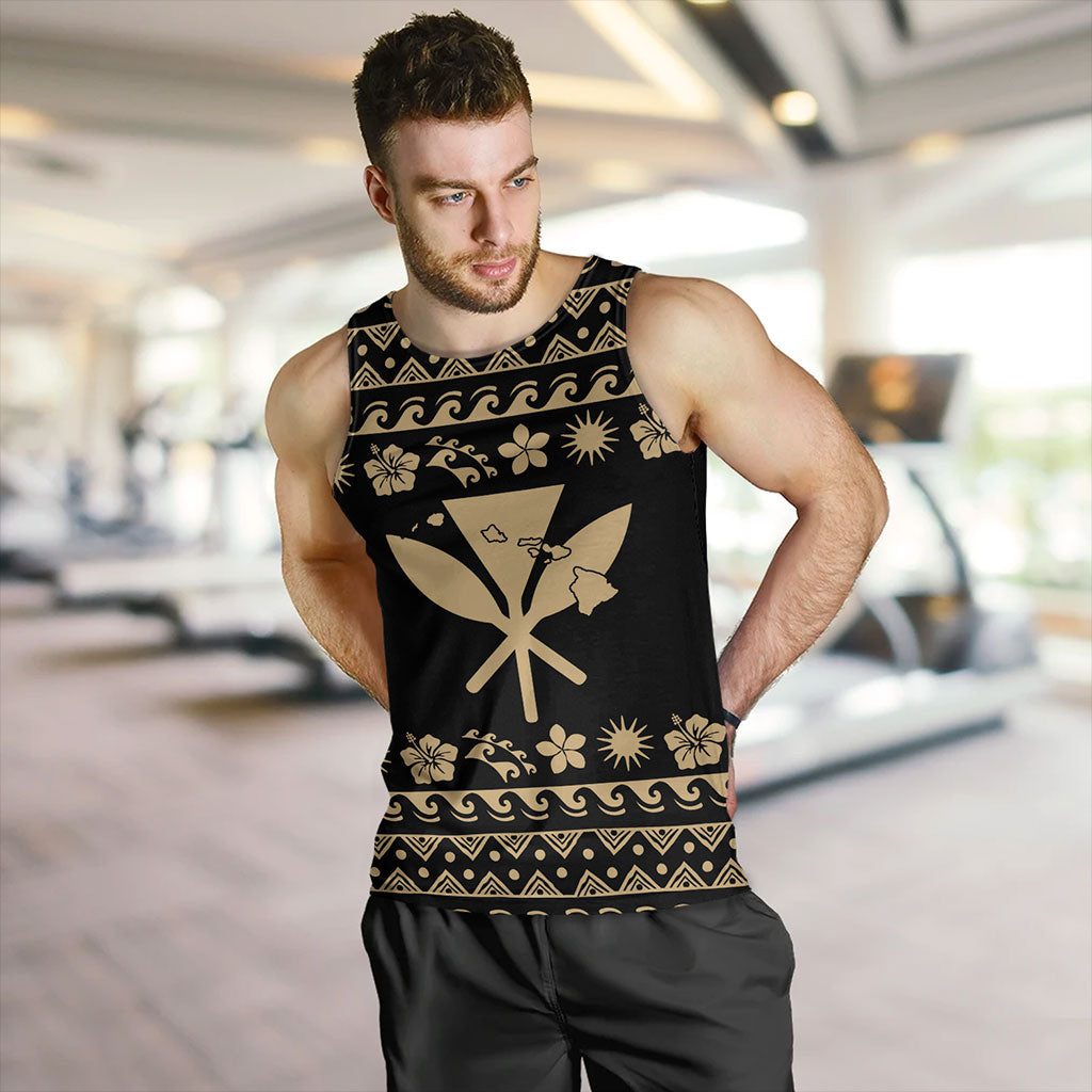 Hawaii Tank Top Kanaka Map Vintage Set Hawaiian Symbols