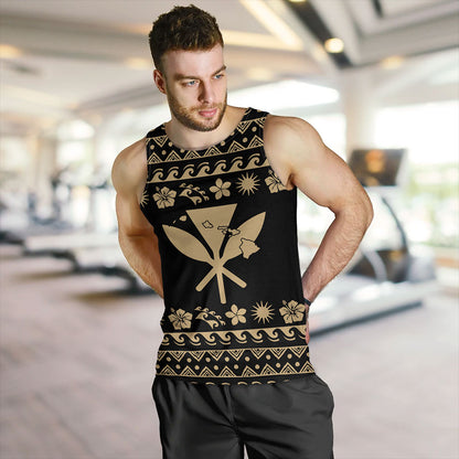 Hawaii Tank Top Kanaka Map Vintage Set Hawaiian Symbols