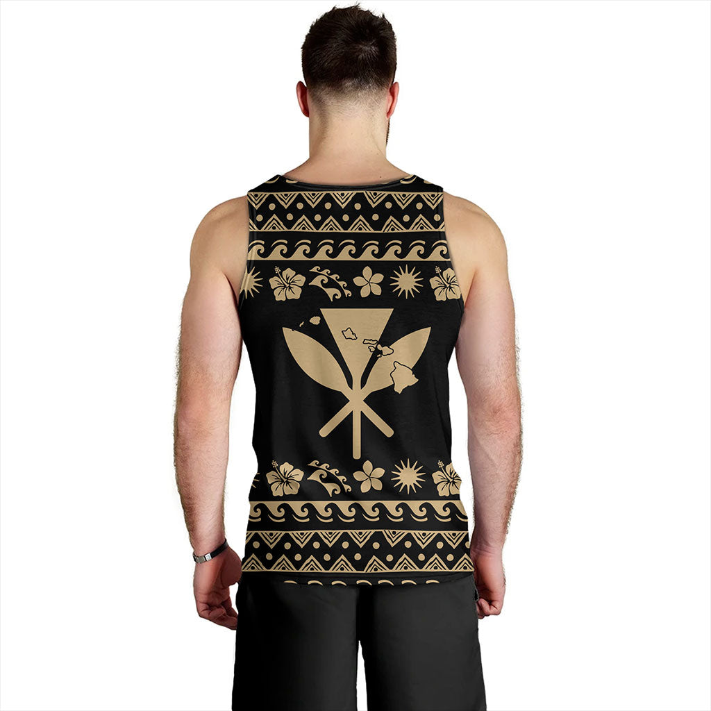 Hawaii Tank Top Kanaka Map Vintage Set Hawaiian Symbols
