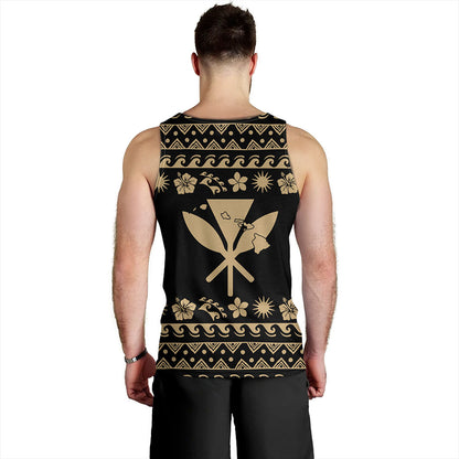 Hawaii Tank Top Kanaka Map Vintage Set Hawaiian Symbols