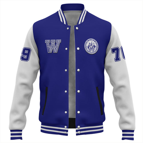 Hawaii Baseball Jacket Waiakea High School Polynesian Letters Style