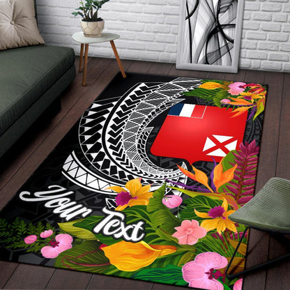 Wallis and Futuna Area Rug - Custom Personalised Seal Spiral Polynesian Patterns