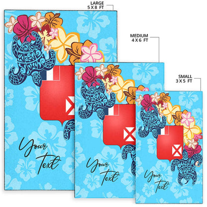 Wallis and Futuna Area Rug - Custom Personalised Tropical Style