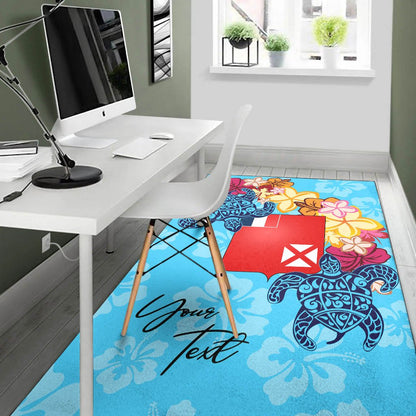 Wallis and Futuna Area Rug - Custom Personalised Tropical Style