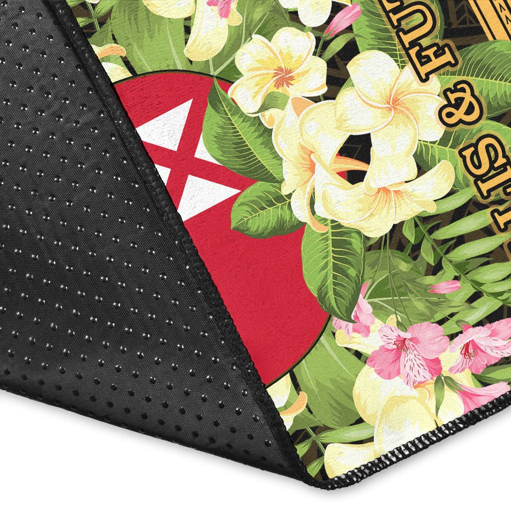 Wallis and Futuna Area Rug - Polynesian Gold Patterns Collection