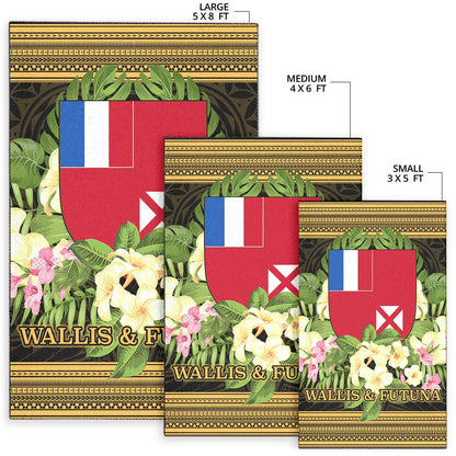 Wallis and Futuna Area Rug - Polynesian Gold Patterns Collection