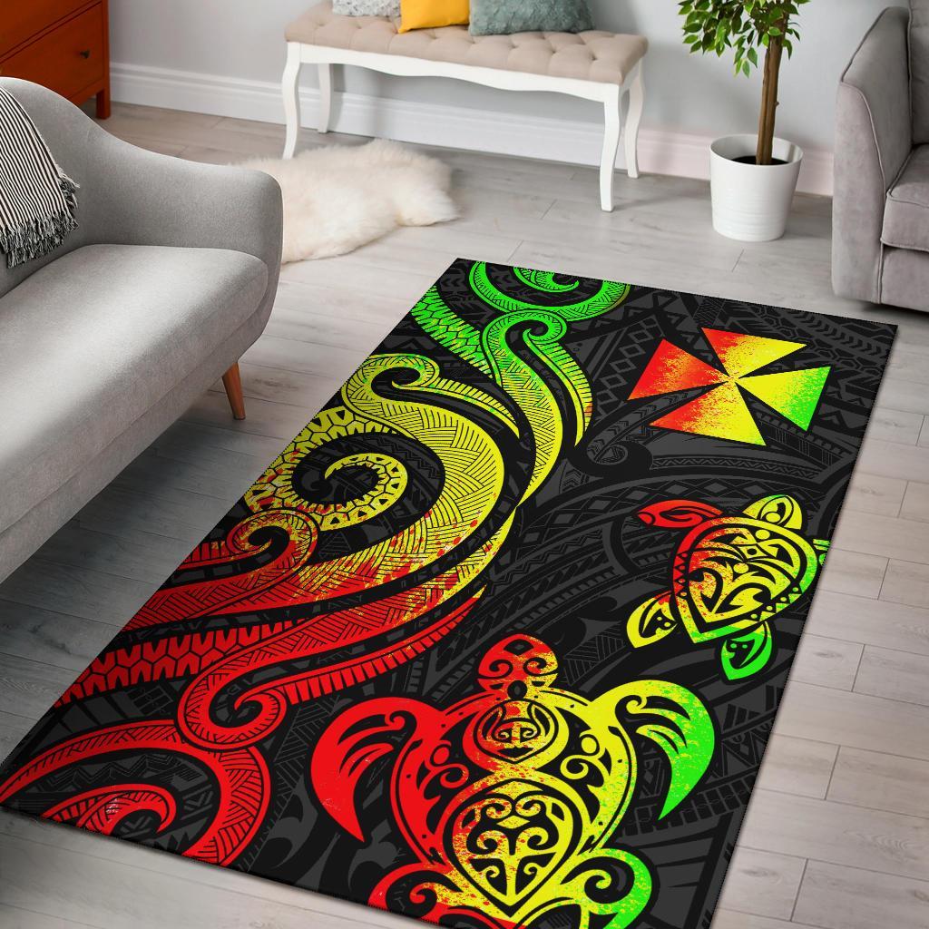 Wallis and Futuna Area Rug - Reggae Tentacle Turtle