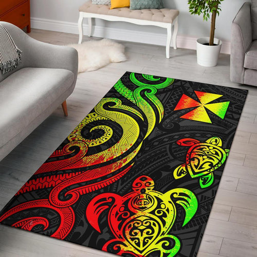 Wallis and Futuna Area Rug - Reggae Tentacle Turtle