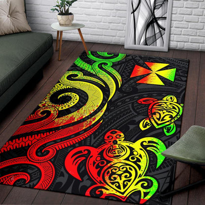 Wallis and Futuna Area Rug - Reggae Tentacle Turtle