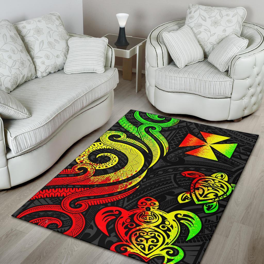 Wallis and Futuna Area Rug - Reggae Tentacle Turtle