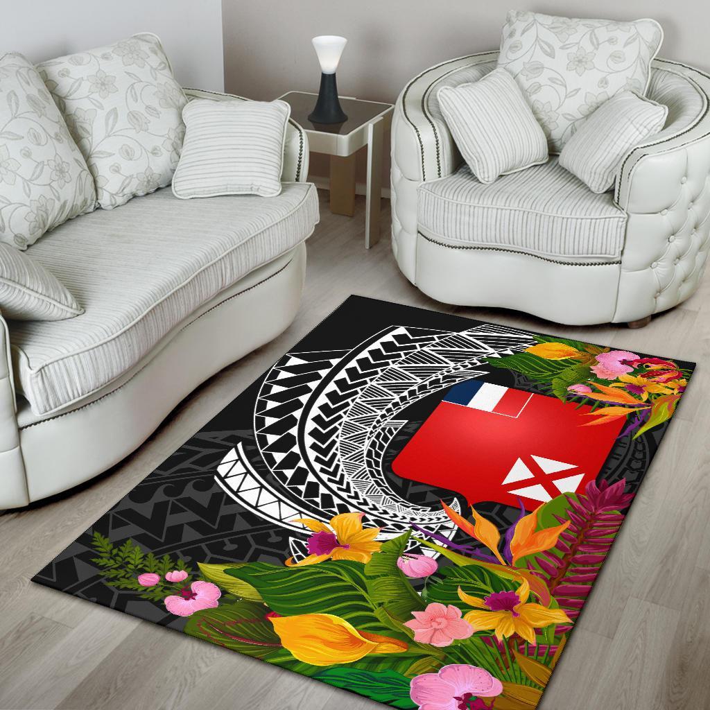 Wallis and Futuna Area Rug - Seal Spiral Polynesian Patterns