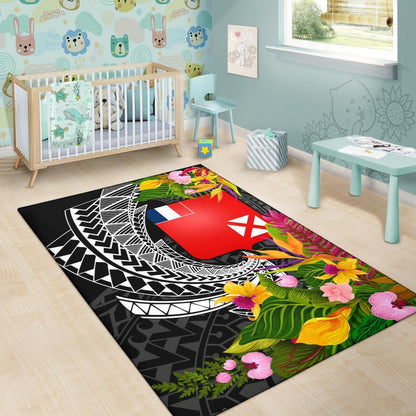 Wallis and Futuna Area Rug - Seal Spiral Polynesian Patterns