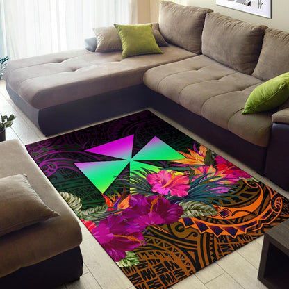 Wallis and Futuna Area Rug - Summer Hibiscus