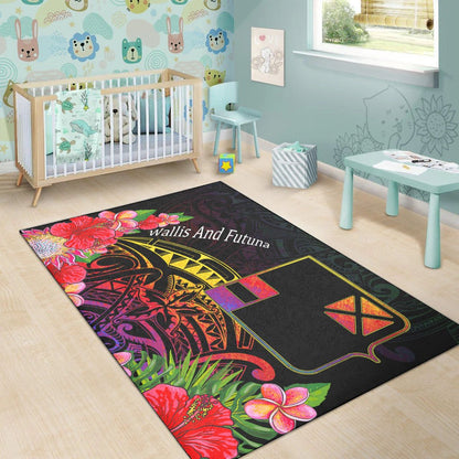 Wallis and Futuna Area Rug - Tropical Hippie Style