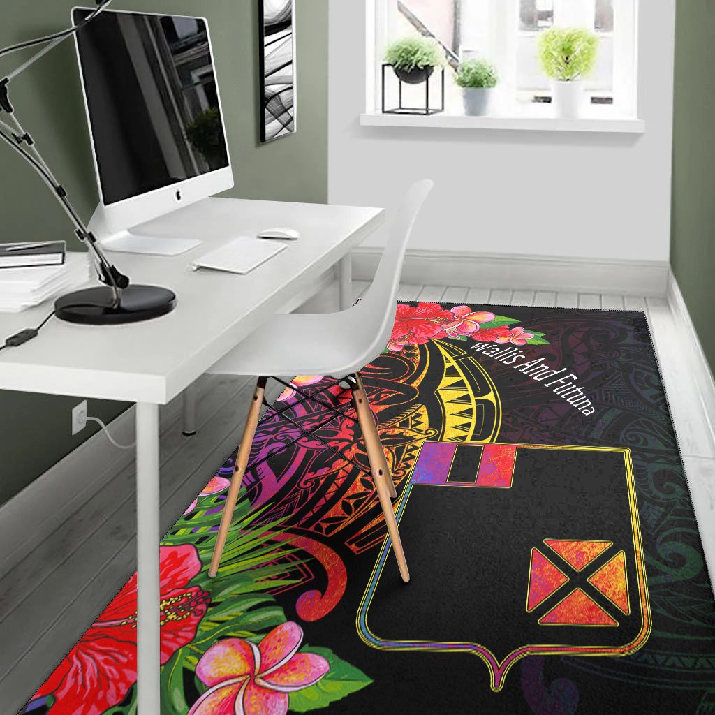 Wallis and Futuna Area Rug - Tropical Hippie Style